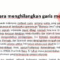 Cara Menghilangkan Garis Merah Di Word Windows 10