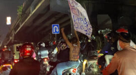 Konvoi Kemenangan Persib Bandung Juara Liga 1 (Melani Juandari)